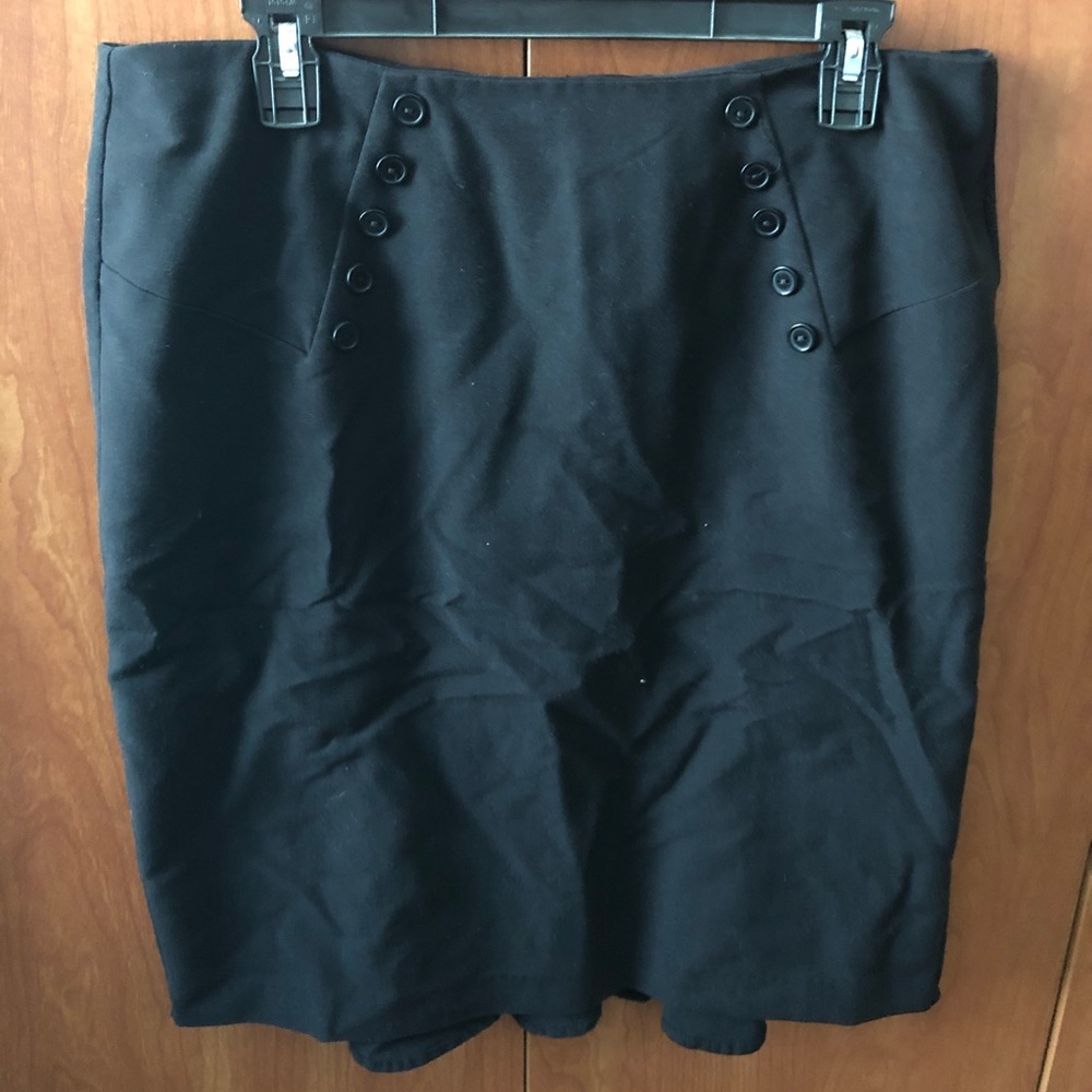 Black pencil skirt